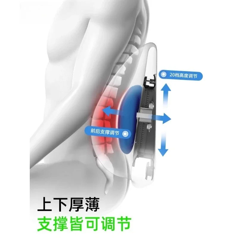 Waist cushion, office chair, seat back support waist support