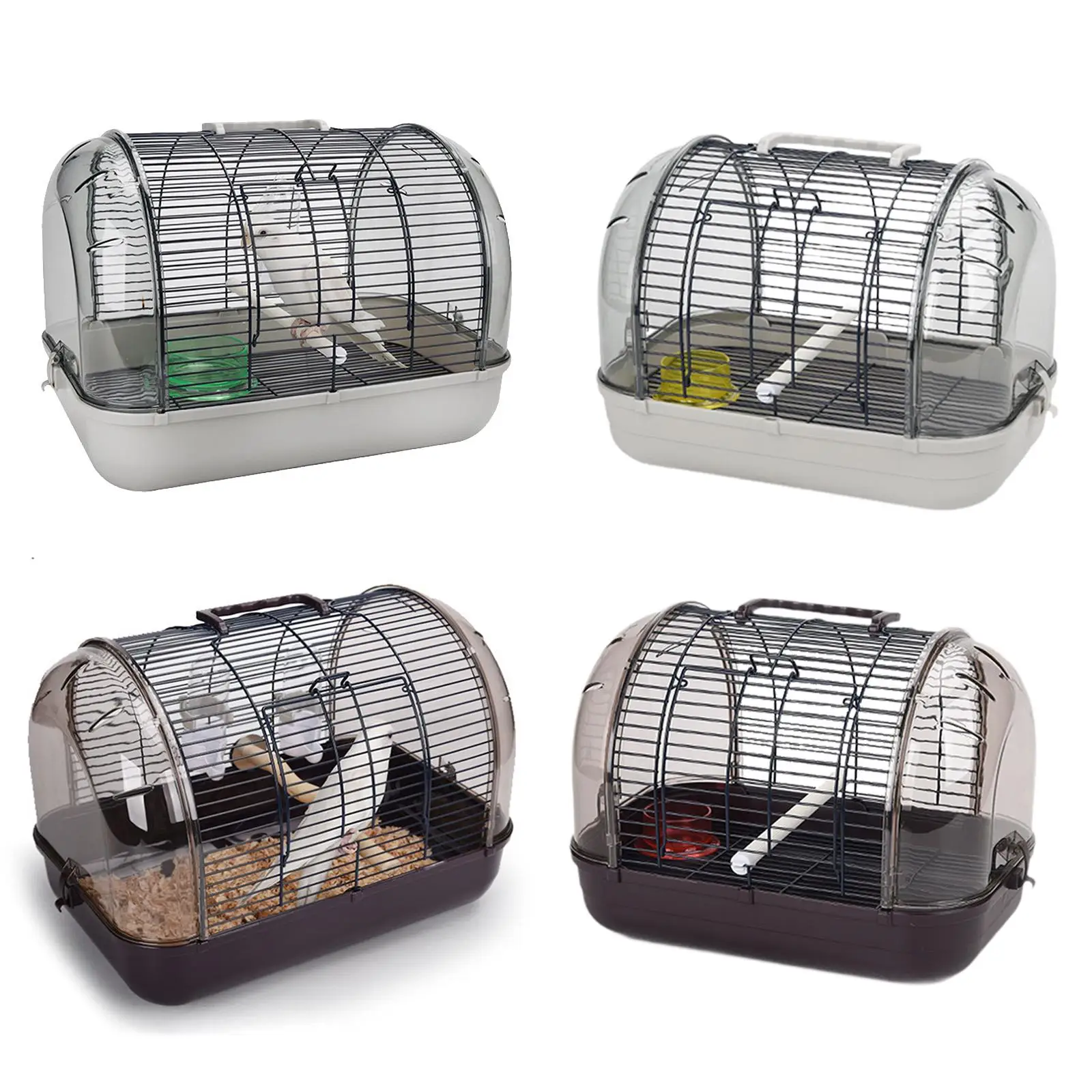 Villa Bird Cage Small Removable Breathable with Stand Stick Bird Travel Cage for Parakeets Parrotlets Canary Budgies Birds