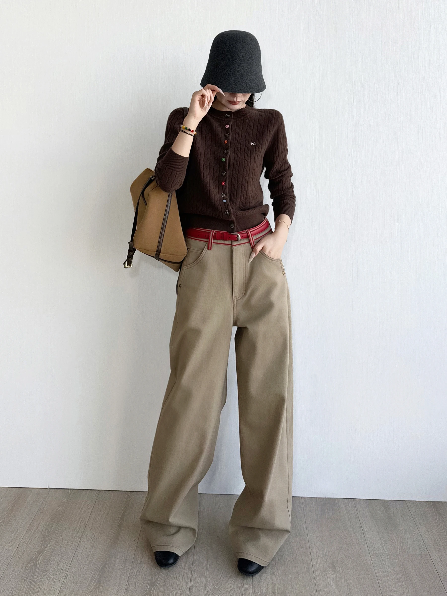 

Пояс NancyCavally Double Bamboo Node Line из тканого хлопка с контрастными цветовыми линиями, для джинсов, уличный стиль, широкий, с эффектом витых линий