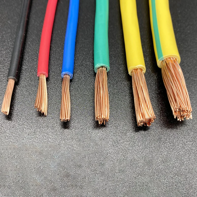 Miedź BVR Home Improvement Cable18/17/15/13/11/9/7/5/Awg PVC osłona pojedynczy rdzeń wielopasmowa czysta rdzeń miedziany elastyczny kabel