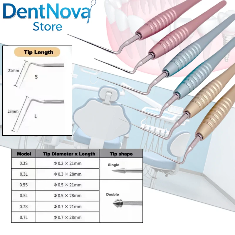 

Dental Endo GP Remover Spear GPRS Root Tip Extractor for Foreign Body Removal Endodontic Micro Surgical Tool