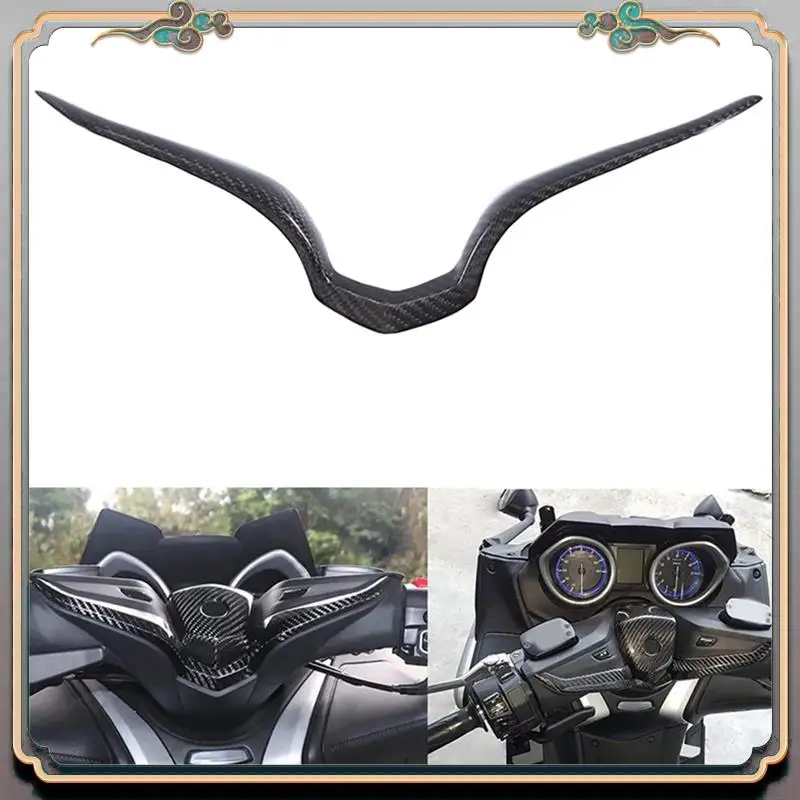 

A73Q-Motorcycle Carbon Fiber Handlebar Trim Cover Parts For TMAX 530 T-Max530 2017 2018 2019 T-MAX 560 Tmax560 2020 2021