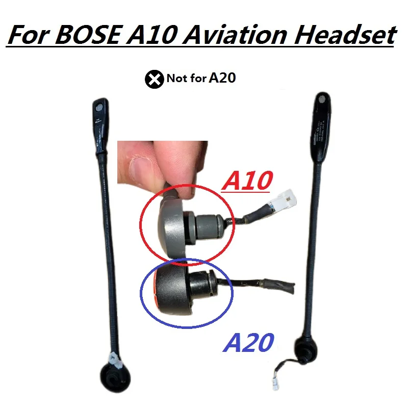 Original Headphone Microphones for Bose A10 Aviation Headset Replacement  Mic spare repair parts