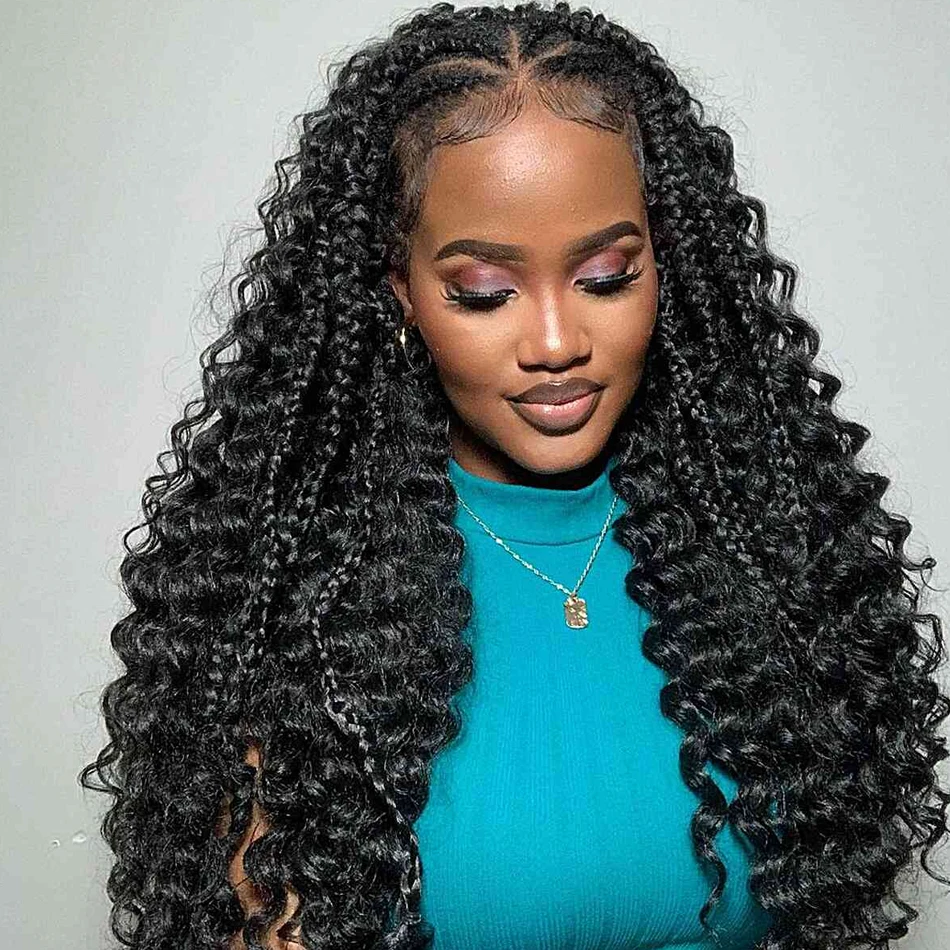 black-deep-wave-crochet-hair-extensions-water-wave-feather-crochet-human-hair-colored-twist-braiding-hair-knotless-pre-separated