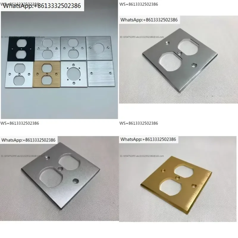86 * 86 American standard aluminum alloy panel, home decoration wall, American style aluminum panel, power socket core panel