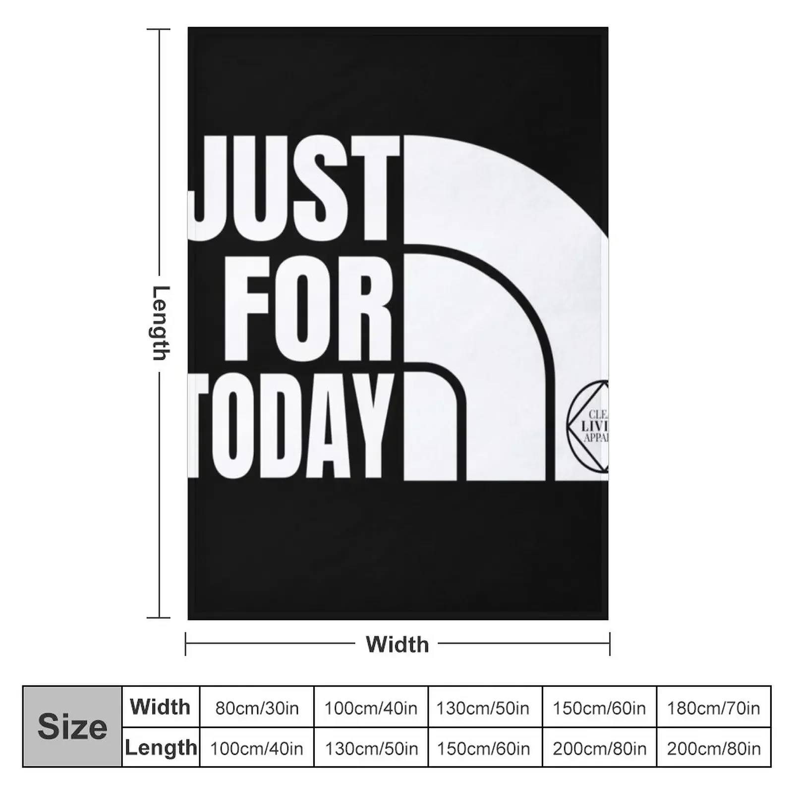 Just For Today Narcotics Anonymous NA Gift Throw Blanket Warm Nap Sofa Throw Heavy warm for winter Blankets