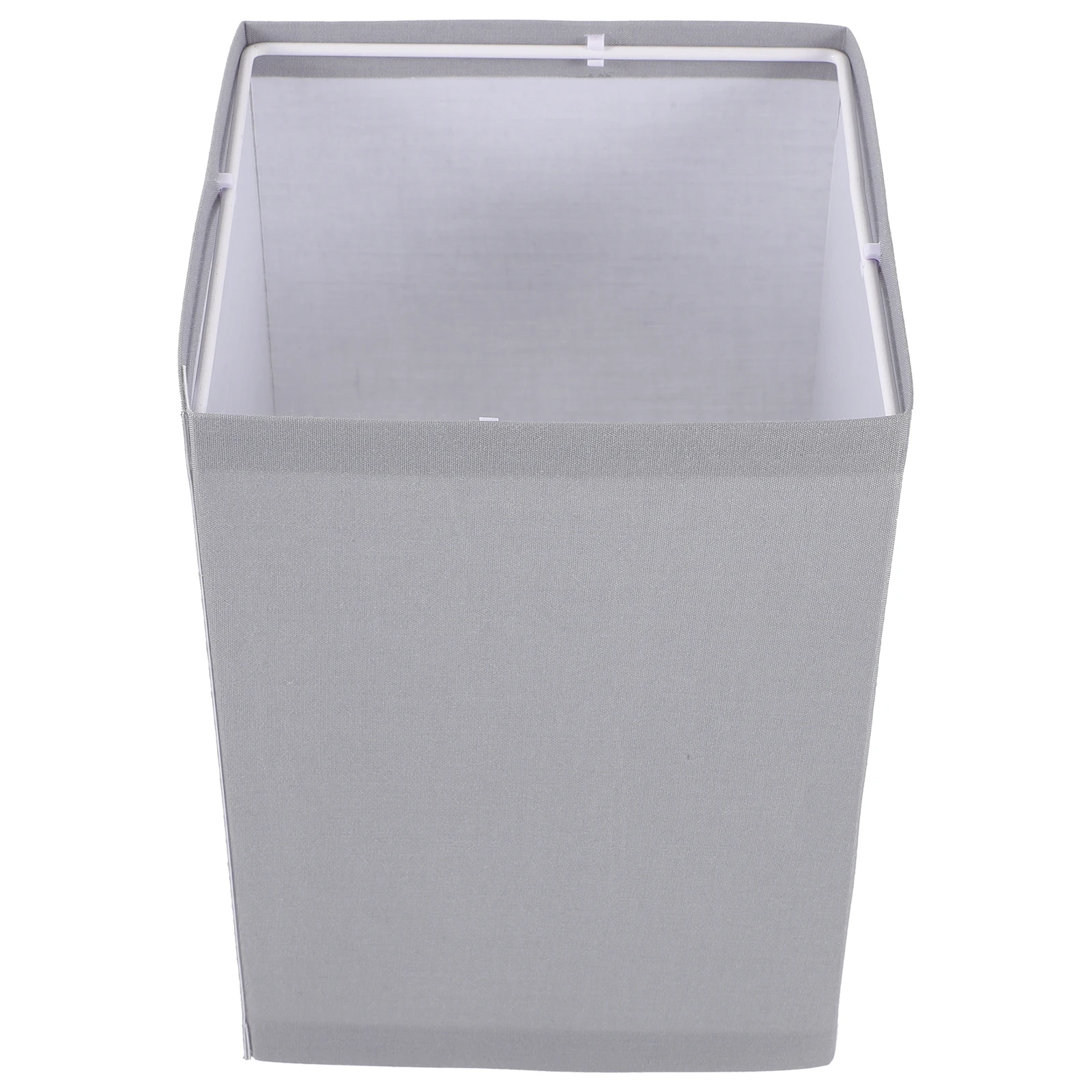 

Dark Gray Fabric Lamp Shades Square Metal Table Floor Hanging Light Cover Replacement Shade Accessories Cloth Lampshade