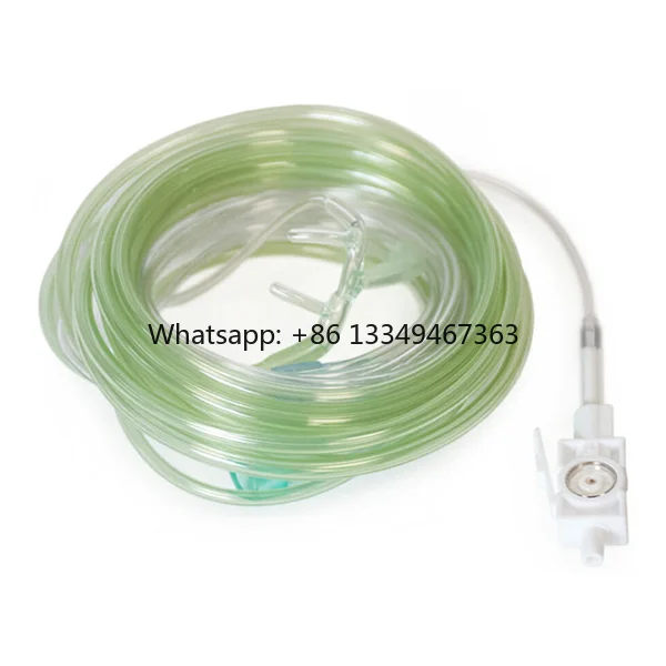 Disposable Adult Oral/Nasal CO2 Sampling Oxygen Delivery Cannula, 3-meter Compatible