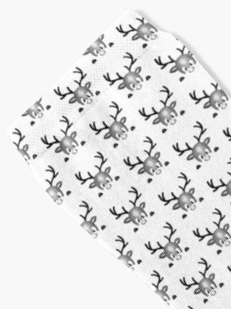 Oh Deer Christmas is Here Socks sports stockings with print Mens Socks Women's