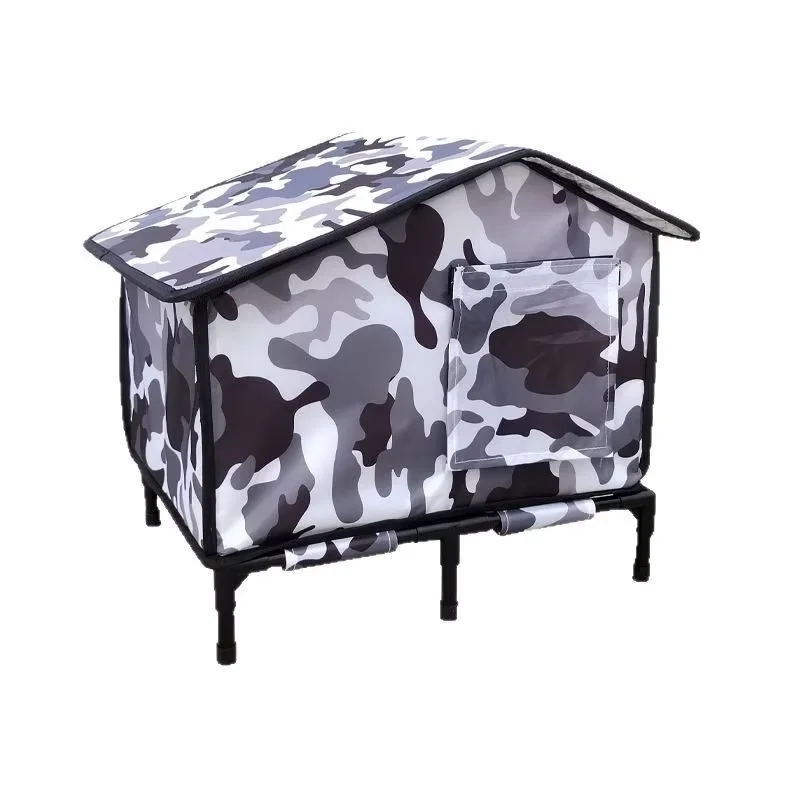 

Modern Outdoor Waterproof Cat House Easy Clean Installation with Moisture Block & Wind & Rain Prevention Pet Furniture