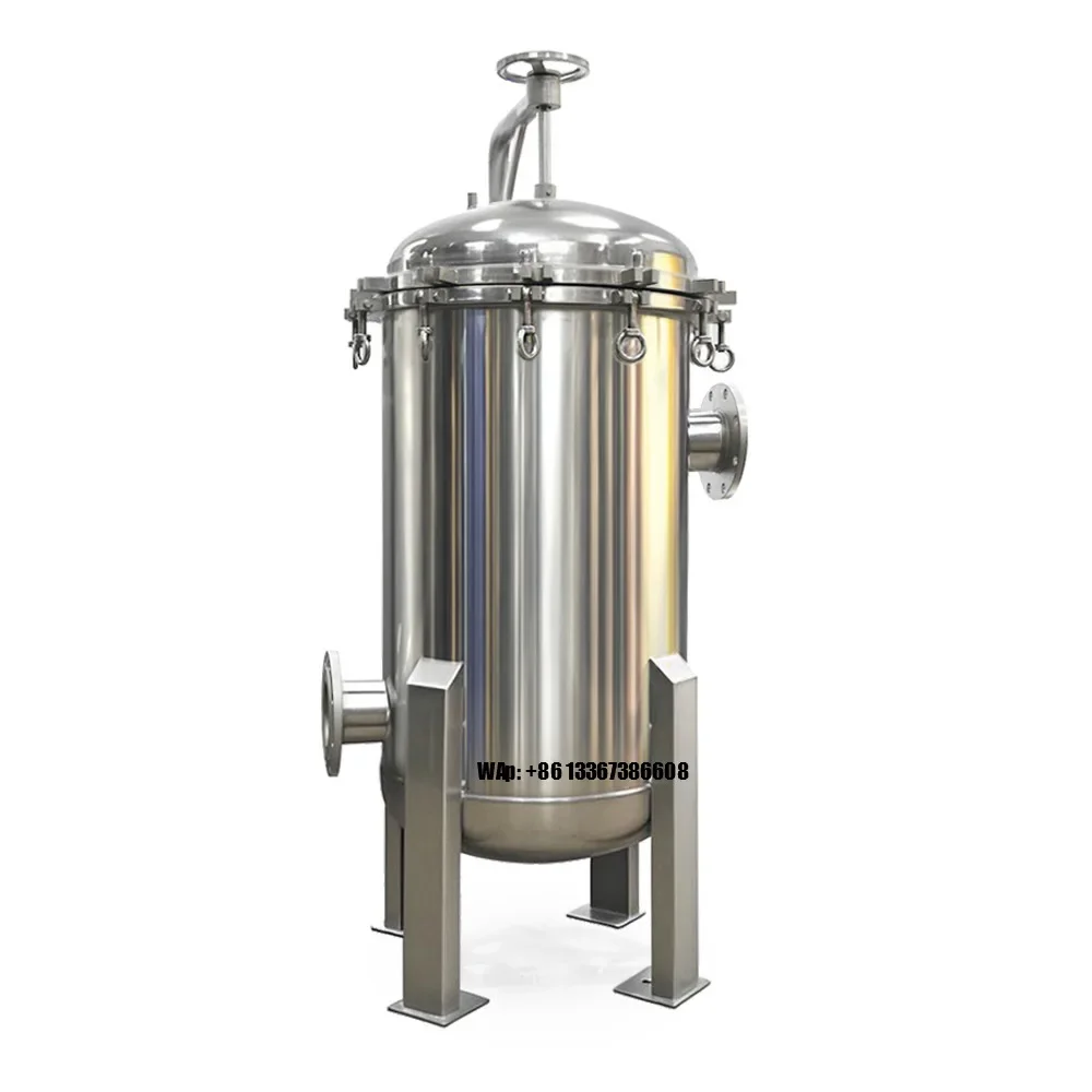 Équipement de filtration industrielle en acier inoxydable, filtres à sacs pour l'alimentation et les boissons, pour des systèmes de filtration efficaces, état neuf