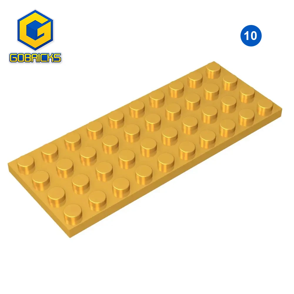 Gobricks 10 sztuk 3030 cegieł 4x10 części płyta kompatybilna z MOC klocki akcesoria techniczne dla dzieci dorosły DIY zabawki modele