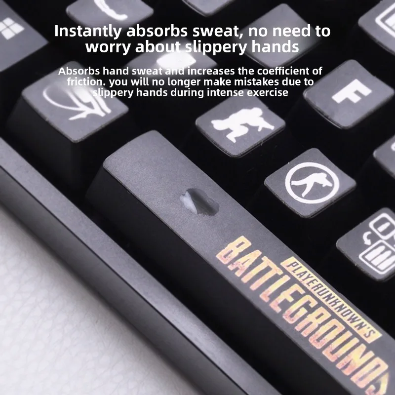 ملصقات عالمية مضادة للانزلاق ماصة للعرق للوحة المفاتيح Logitech G610 - طبقة حماية من مادة البولي يوريثان المصنوعة من جلد الغزال الصناعي للألعاب