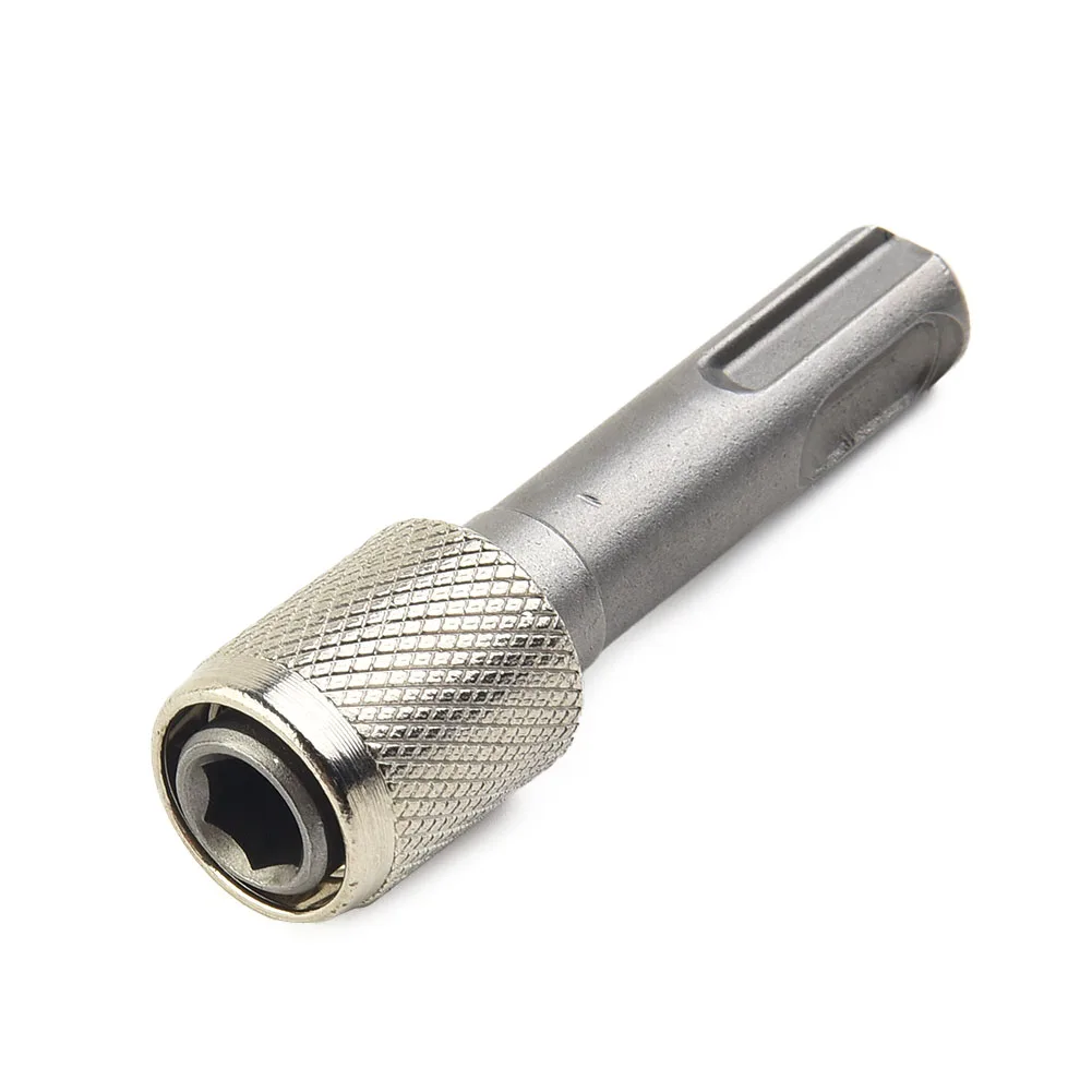 1Pc SDS To 1/4 Inch Hex Shank Adapter Converter For Electric Hammer Drill Metal Socket Screwdriver Bit Holder Silver