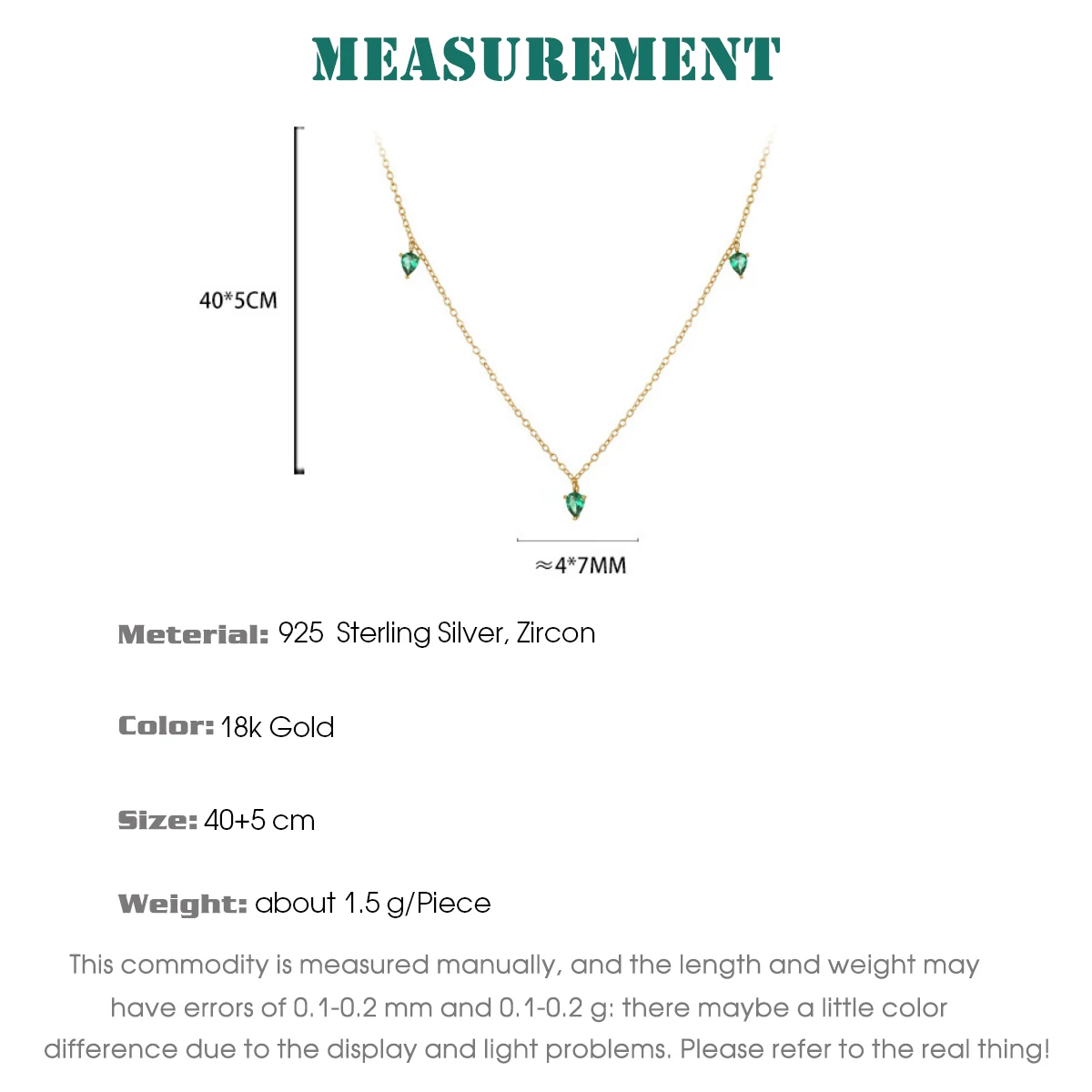 F.I.N.S 925 Sterling Silver Double-Layer Stackable Necklace Green Zircon Leaf Pendant Luxurious Clavicle Chains Fine Jewelry view 6