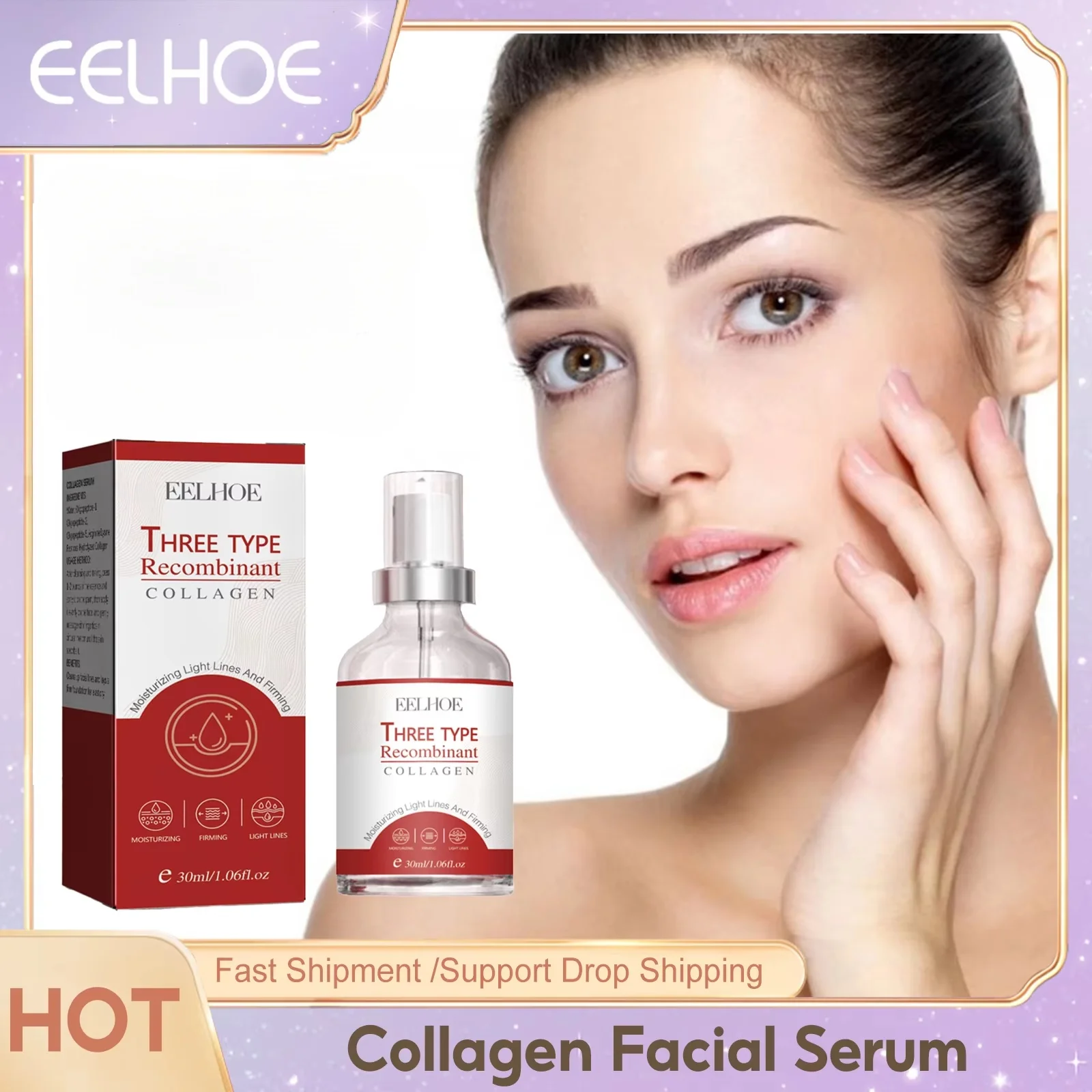 

Collagen Anti Aging Serum Deep Hydrating Wrinkle Removal Improve Dullness Effective Whitening Moisturize Nourishing Face Essence