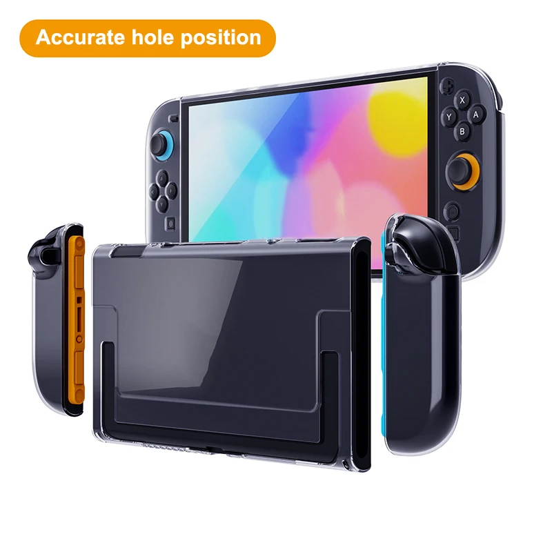 حافظة شفافة من البولي يوريثان ForSwitch 2 غطاء شبه ملفوف مضاد للسقوط ومضاد للخدش وغير قابل للانزلاق غلاف حماية ناعم من الكريستال فائق الوضوح #2