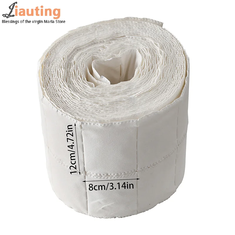 500 قطعة/لفة مسمار الأشعة فوق البنفسجية هلام مزيل طلاء الأظافر القطن منصات نظيفة الأبيض ممزق قبالة الوبر الحرة مسمار مناديل ماكياج نقع مسمار الفن مانيكير أداة