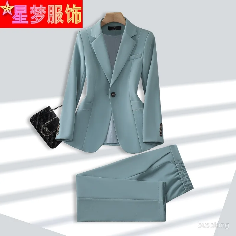 

Spring and Autumn Long Sleeve Office Lady Suit Suit Jacket Business Formal Wear Work Clothes Fashionable Temperament Women's Clo