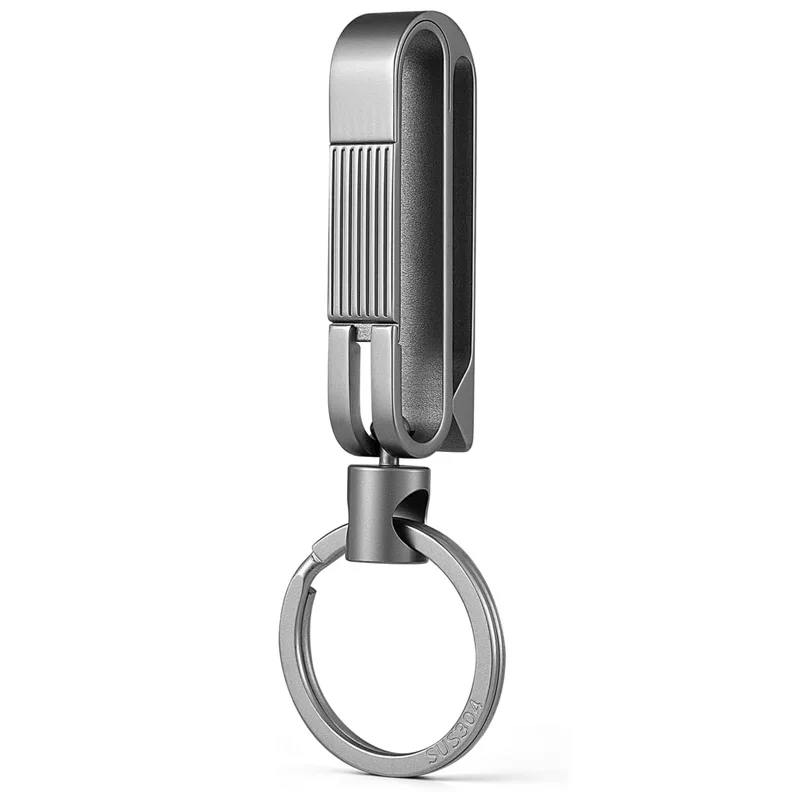 Gr5 Titanium Belt Key Clip Quick Release EDC Key Holder Heavy Duty Belt Loop Keychain Portable Car Key  Outdoor Tool for Men