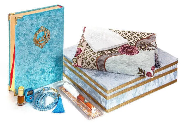 IQRAH Koran-Special Velvet Covered Ark-Religious Gift Set