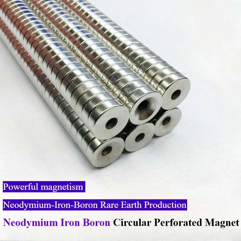 

50pcs/lot Circular countersunk powerful magnets with a diameter of 6-10mm