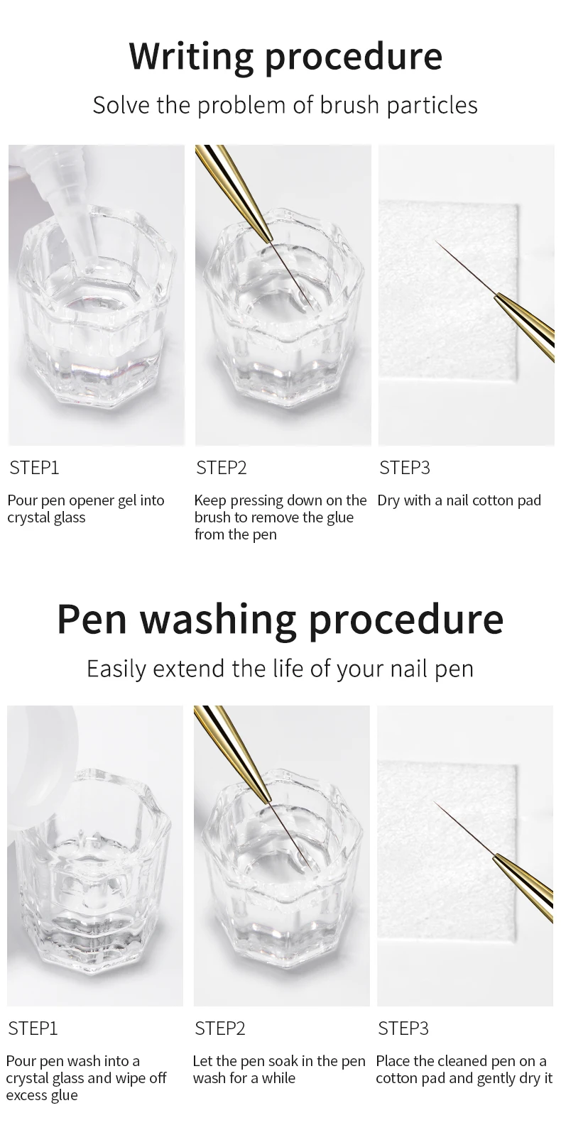 RSNAIL Nail Art Liner Pinsel Französisch Streifen Nagel Linie Malerei Stift 18mm Schlanke Lange Linie Zeichnung Pinsel UV Gel DIY maniküre Werkzeug – Detail 11