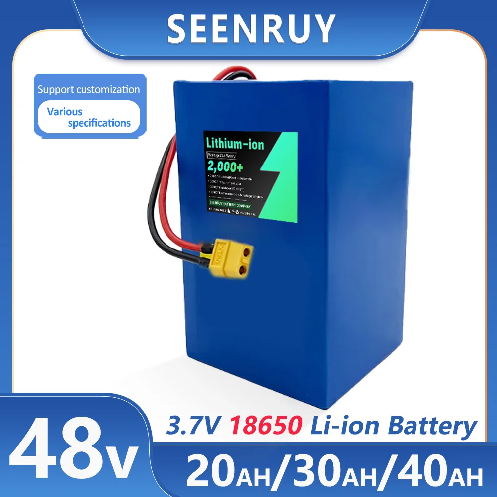 

18650 48V 20AH 30AH 40AH Li-ion 13S Lithium Polymer Battery For Electric Motor Cars Citycoco Skatebord Motorcycle