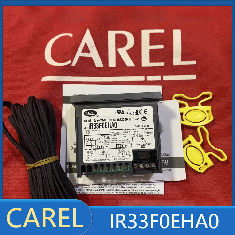

IR33F0EHA0 CAREL Temperature Controller with Sensor for Refrigerators and Freezers New Original