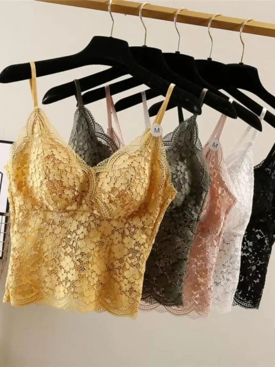 conjunto-de-duas-pecas-feminino-top-estilo-colete-com-alcas-sutia-sem-aro-com-efeito-push-up-e-detalhe-de-renda-longa-no-pe