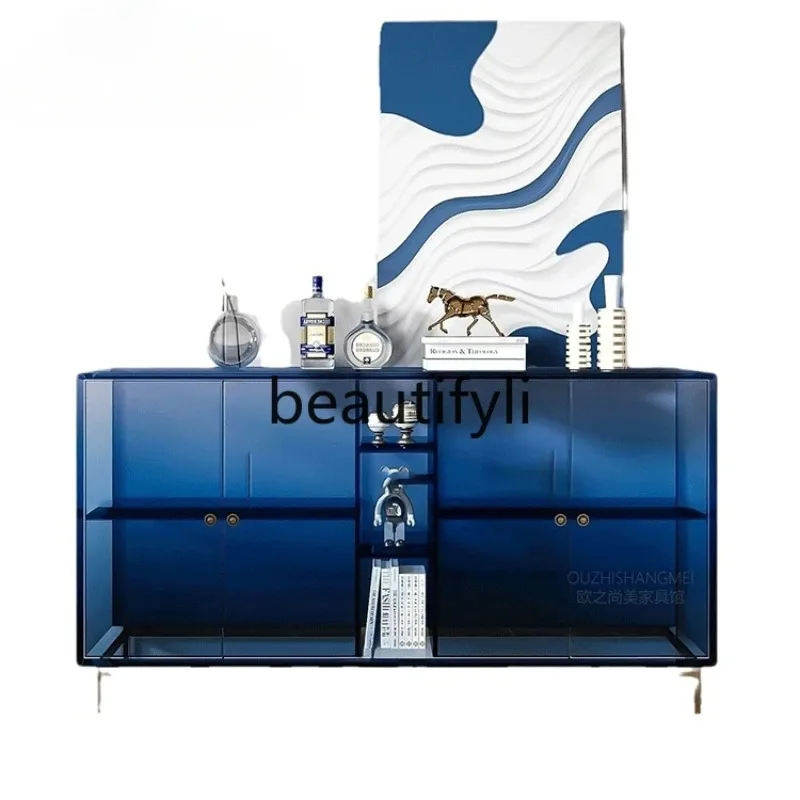 D2520 Modern simple entrance decorative cabinet end view table hanging picture ornament acrylic side cabinet