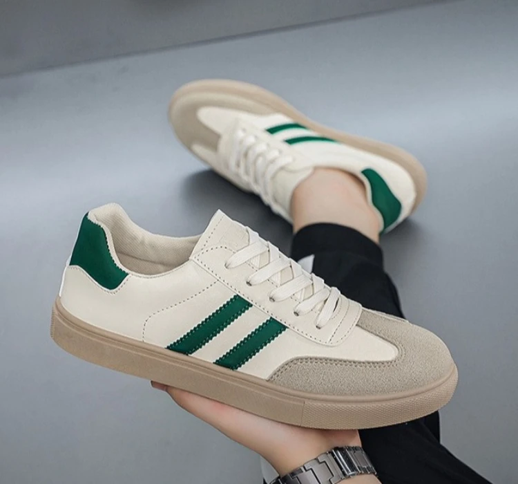 Neue Retro Herren Freizeitschuhe Rutschfeste Weiße Schuhe Boardschuhe Deutsche Armee Trainingsschuhe – Detail 13