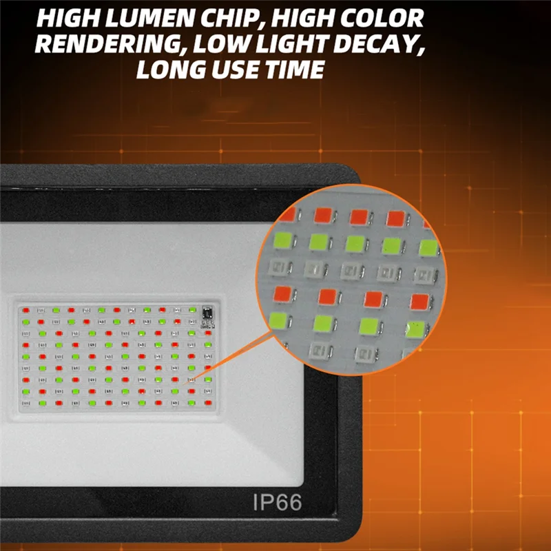 

ABVJ-RGB светодиодный прожектор AC200-265V IP66 уличный водонепроницаемый прожектор ландшафтное освещение для сада, патио, двора