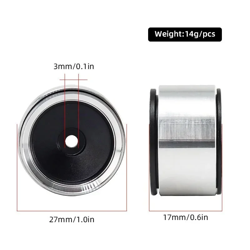 1/18 TRX4M 레트로 휠 1.0인치 메탈 휠, 등반 차량용, SCX24 알루미늄 합금 휠