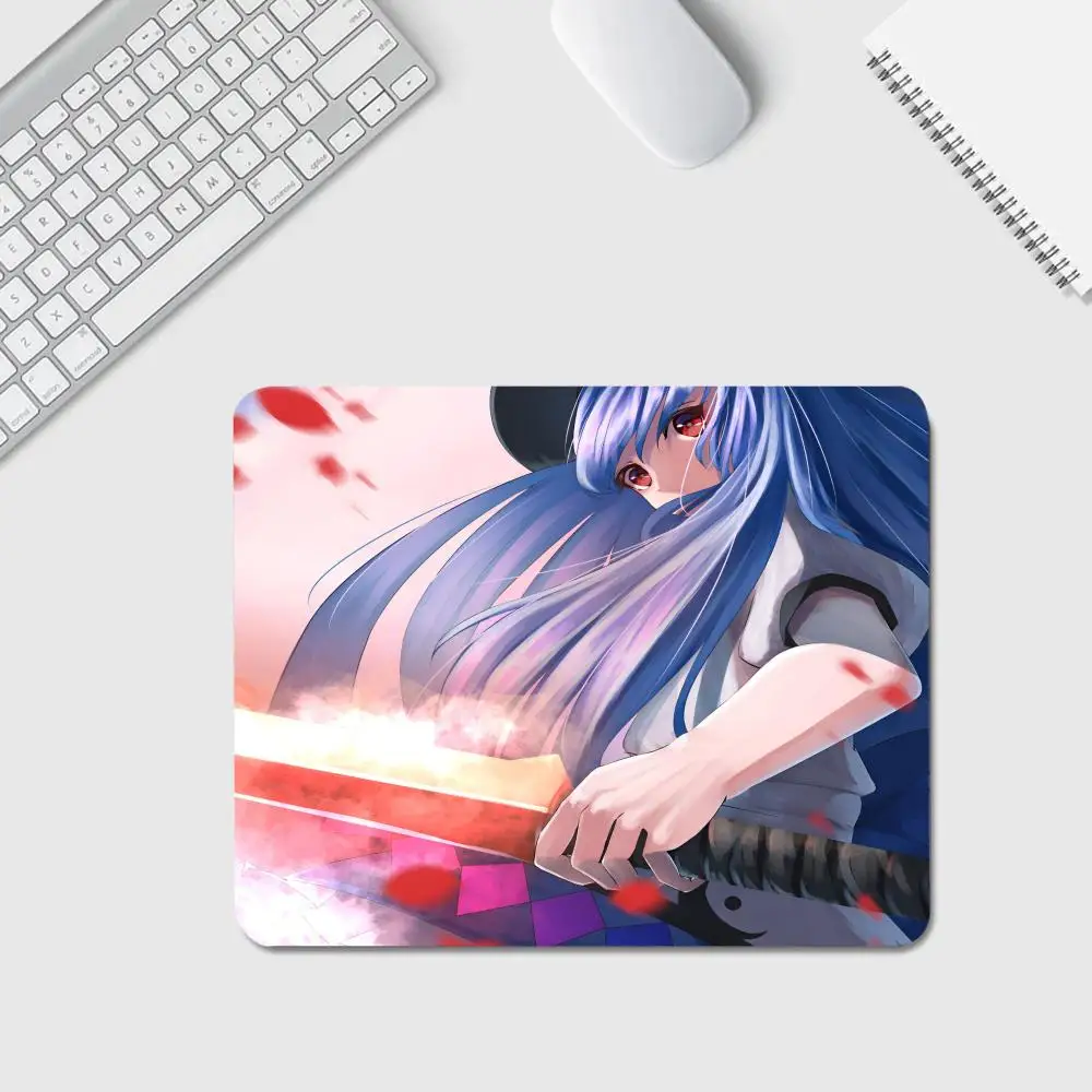 Anime T-Tenshi Girls Mouse Pad Anime Game Mouse Pad High Quality Small Desk Pad Rubber Laptop Desk Pad