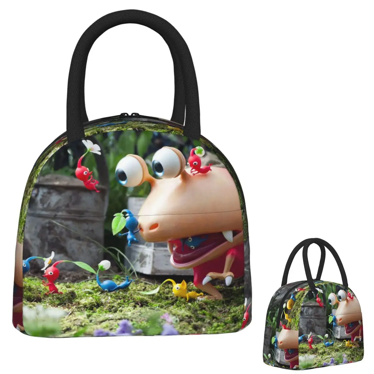 

Pikmin Сумки для обеда Изолированная коробка для бенто Портативная сумка для обеда Многоразовые сумки для пикника Термосумка для женщин Студенческая работа