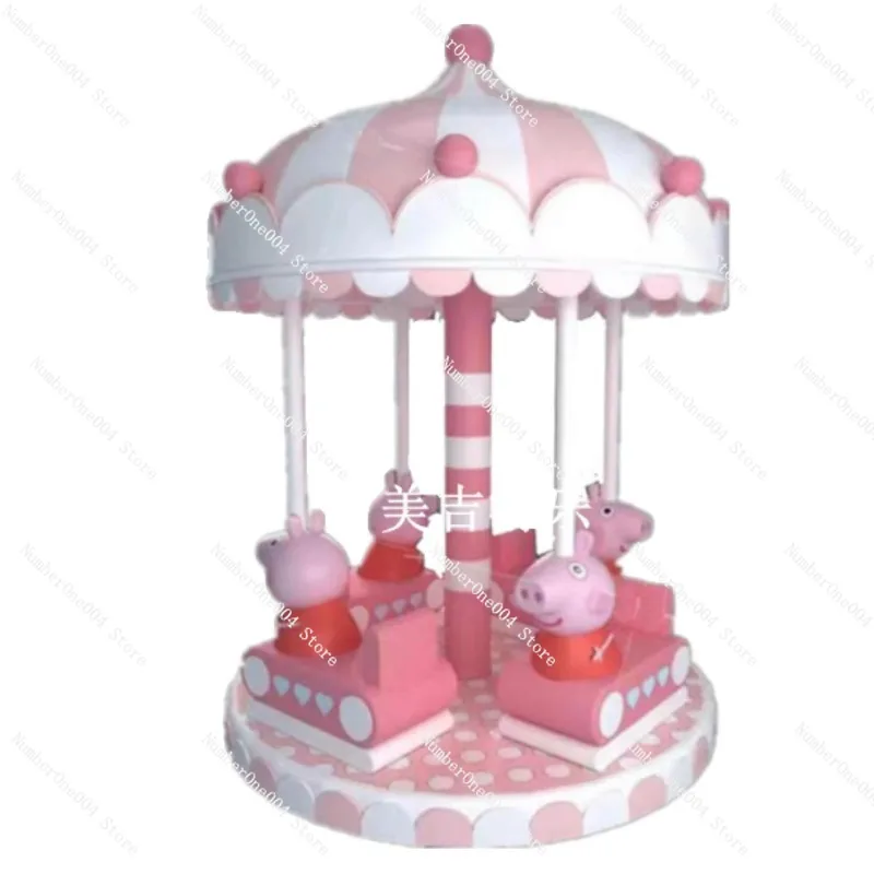 

Suitable for Naughty Castle Electric Amusement Equipment Children's Parent-child Playground with A Top Carousel