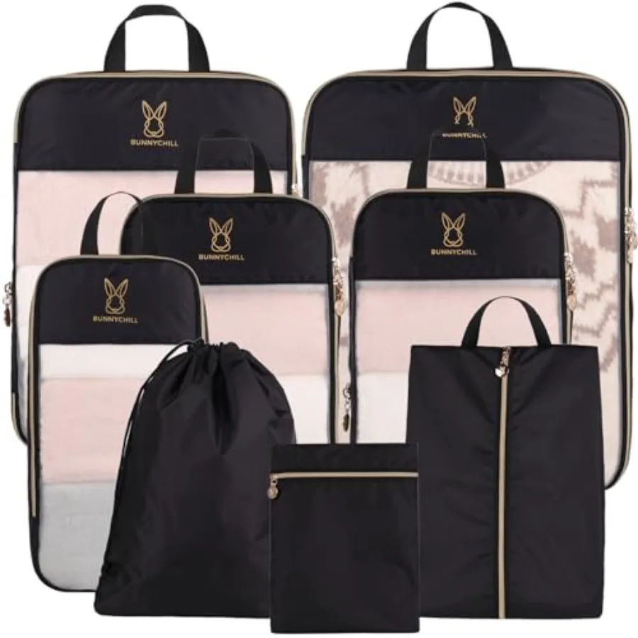 

Прозрачные расширяемые компрессионные сетчатые органайзеры для путешествий, легкие наборы сумок-органайзеров для чемоданов