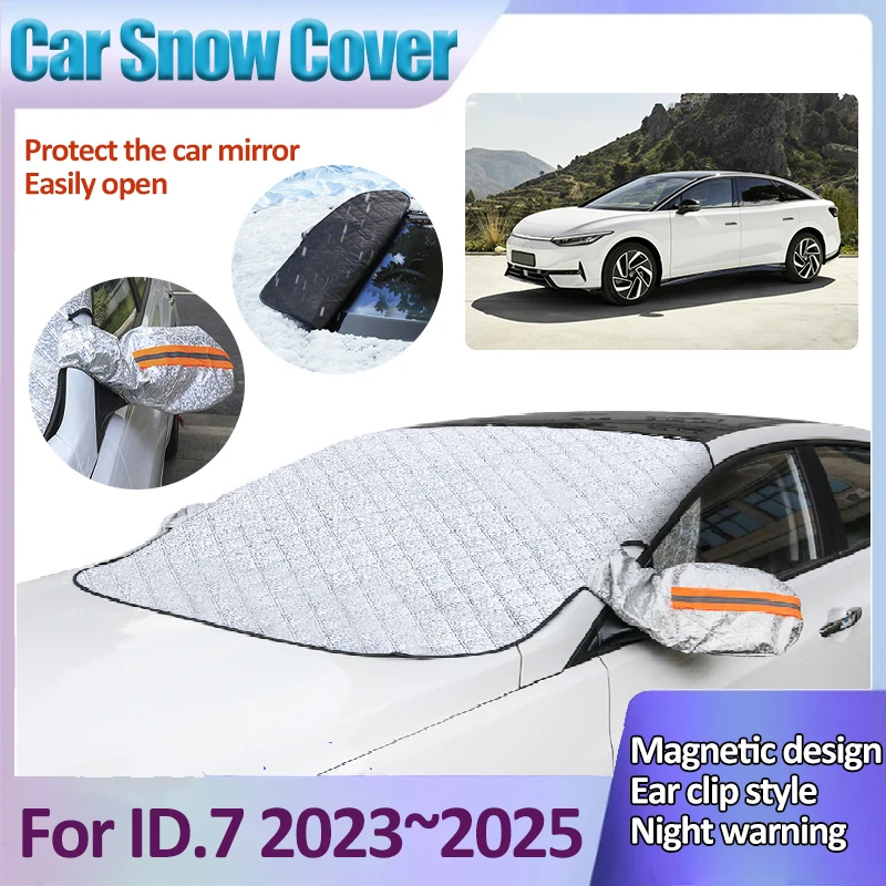 

For Volkswagen VW ID.7 Accessories 2023 2024 2025 Car Snow Shield Cover Sunshade Front Windshield Window Winter Auto Accessories