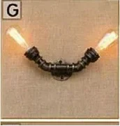 

Loft Industrial Water pipe Vintage E27 iron rust retro wall lamp sconce lights steampunk house lighting fixtures luz
