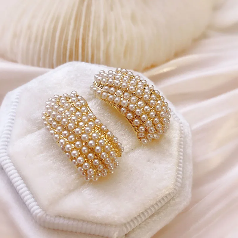 

Bilincolor Vintage Style Pearl Earrings for Wedding or Party