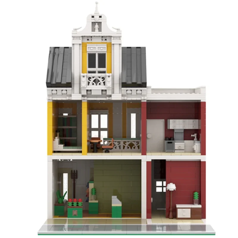 Moc Building Blocks Modular Street View Gardening Store Technical Bricks DIY Assembly Construction Toys For Childr Holiday Gifts