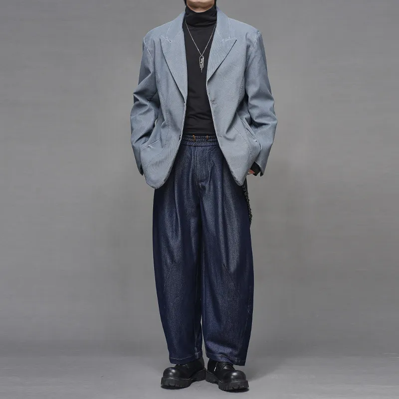 High Quality Modal Blend Japanese Retro Simple Loose Drooping Niche Lantern Wide Leg Pants