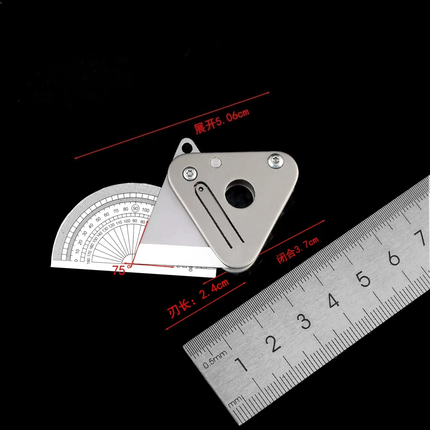 

Titanium Alloy Folding Knife Outdoor EDC Camping Tactics Self-defense Tool Fruit Knives Box Open Knife Keychain Pendant