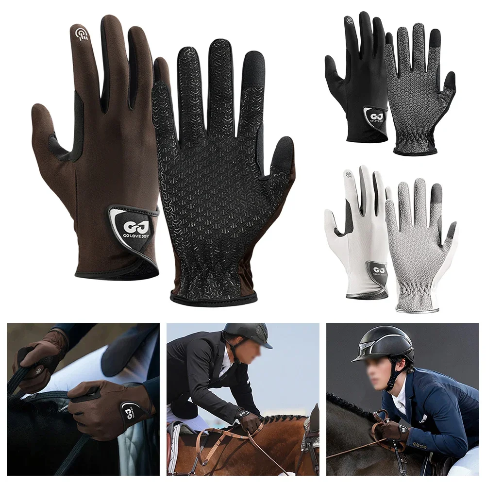 Breathable Riding Gloves Equestrian Horse Riding Gloves Lightweight Breathable Baseball Sports Gloves For Men Women Gloves