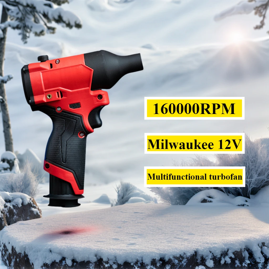 

Бесщеточный струйный вентилятор для Milwaukee, аккумулятор 12 В, 160000 об/мин, регулятор, жестокий турбовентилятор, электрическая воздушная тряпка (без батареи)