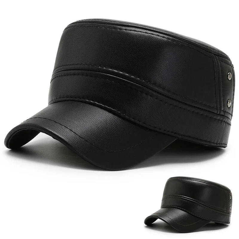 Men's Ear Protection Cap Casual Baseball Cap Warm Father Gift Cap Cold Protection Warm Duck Tongue Hat Comfortable Breathable