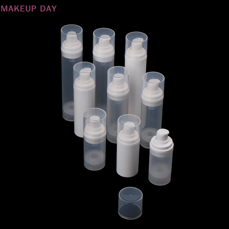 15/30/50Ml Lege Luchtloze Pompflessen Mini Lotion Vacuüm Cosmetische Containers Vrouwen Vormen Reisemulsiefles