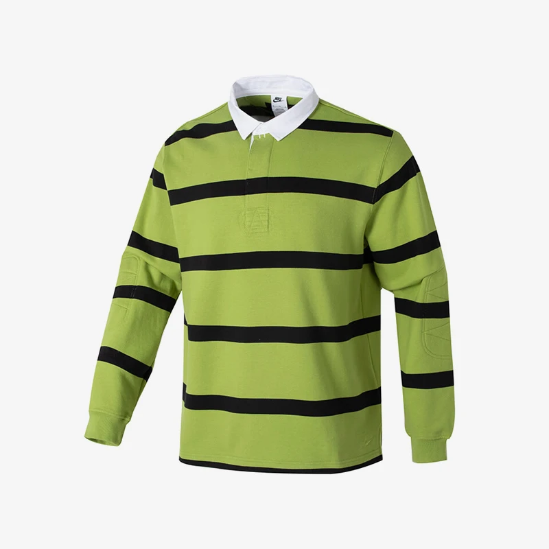 

Nike genuine Spring New Men's Knit Striped Collar Long-sleeve T-shirt FN3123-377