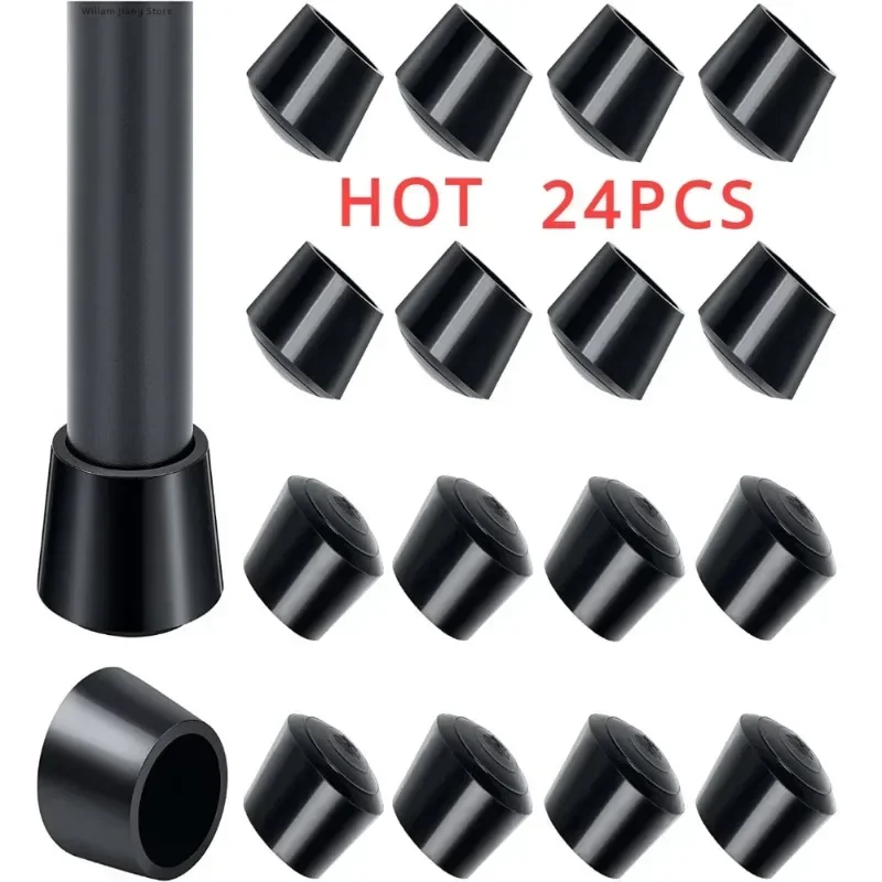 

Round Rubber Chair Leg Pad 10/12/14/16/20/25mm Furniture Leg Table End Plug PVC Silent Anti-Slip Floor Legs for Furniture Cover